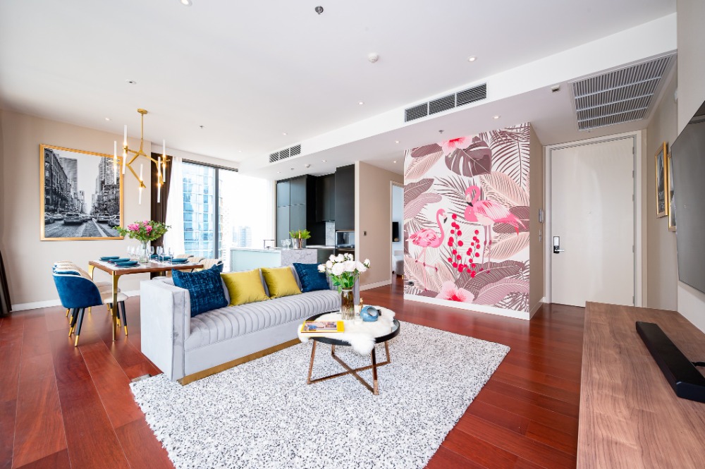 For RentCondoSukhumvit, Asoke, Thonglor : ✅ For Rent - KHUN by YOO , Ultimate Luxury 2 bed 2 bath, beautiful decoration, ready to move in