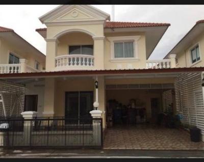 For SaleHouseSamut Prakan,Samrong : House for sale, Nirun Ville Village 12, 100 sq m., 37 sq m.