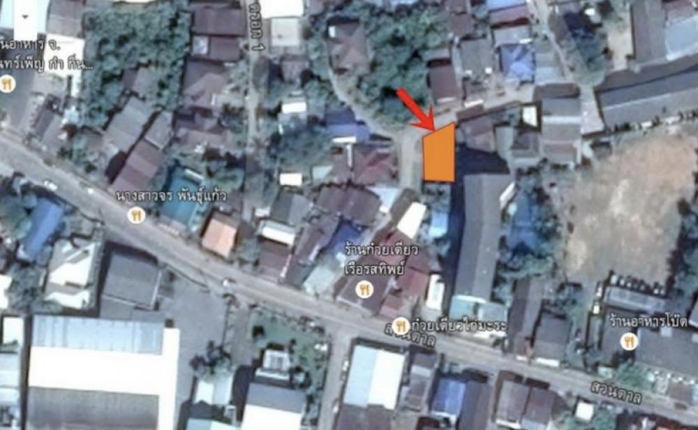 For SaleLandNan : Beautiful plot of land for sale, good location, suitable for building a dormitory, 134 square meters in downtown Nan. (Consider renting or hire-purchase)