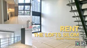 For RentCondoSilom, Saladaeng, Bangrak : Rent a new room, The Lofts Silom, 53* sq.m., only 24,900 /month