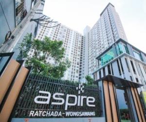 For SaleCondoBang Sue, Wong Sawang, Tao Pun : Condo for sale, Aspire Ratchada-Wong Sawang, size 26 sq.m., 1 bedroom, 6th floor, next to MRT Purple, Wong Sawang Station, convenient transportation, never rented, room in good condition, very new, fully furnished, ready to move in. no noise problem no no