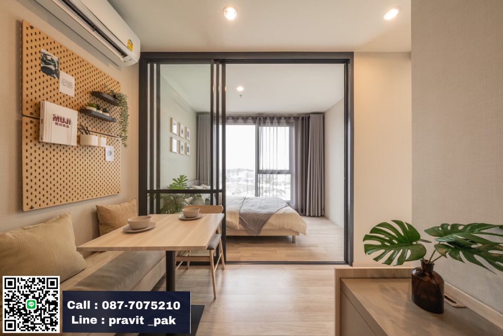For SaleCondoBangna, Bearing, Lasalle : Ideo Mobi Eastpoint, 1 bedroom, width 2.99, with furniture, room straight from the project sales, decorated as in the picture, with many promotions..!!!