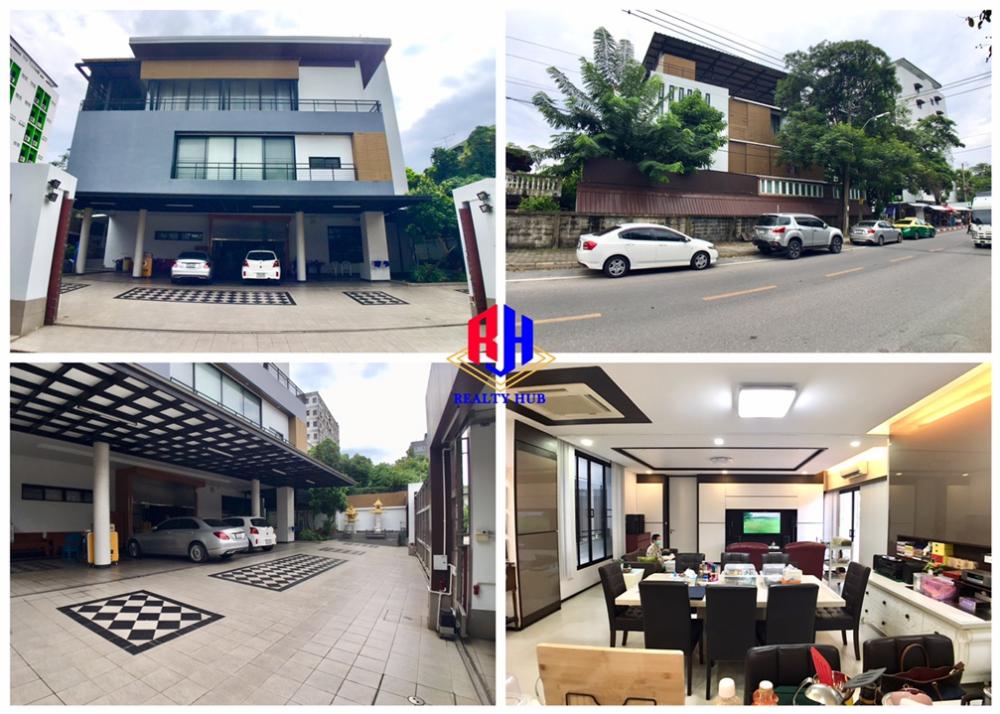 For SaleOfficeChaengwatana, Muangthong : Office for sale at Khae Rai intersection Soi Ngamwongwan 2 Tiwanon14,18 Exit the expressway, 1,600 sq m with elevator, parking for 10 cars, 9 bedrooms, 14 bathrooms