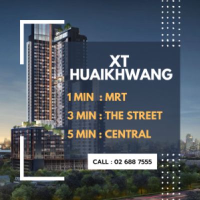 For SaleCondoRatchadapisek, Huaikwang, Suttisan : 🏢🚅 XT Huai Khwang ... Condo that fulfills every need The room is ready, fully furnished! 21st floor, hit size 34 sq.m.