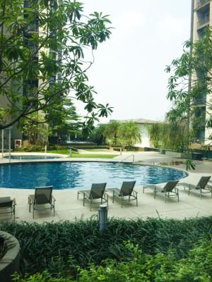 For RentCondoChaengwatana, Muangthong : The key Chaengwattana condo : Near Central Cheangwattana Fully furnished 1B Pool view