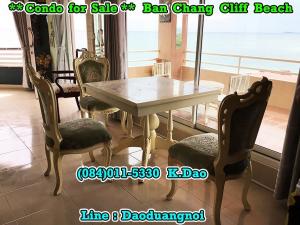 For SaleCondoRayong : Ban Chang Cliff Beach *** Corner Room for Sale *** Beautiful Decoration, Ban Chang