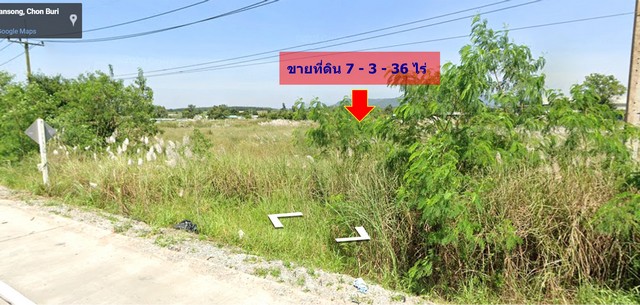 For SaleLandSriracha Laem Chabang Ban Bueng : Land for sale, Bowin, 7-3-36 Rai, Sai Phan Sadet Nok Road - Ban Surasak, Sriracha, Chonburi, near the industrial estate.