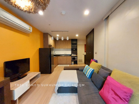 For SaleCondoSukhumvit, Asoke, Thonglor : SALE!! Special layout corner 1 bedroom at Tree Condo Sukhumvit 42 near BTS Ekamai