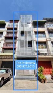 For SaleShophouseBang Sue, Wong Sawang, Tao Pun : 5 storey commercial building for sale, on Bangkok-Nonthaburi Road, 300 sq m, 15 sq wa, renovated the whole building, ready to be a Home Office, near MRT Bang Son