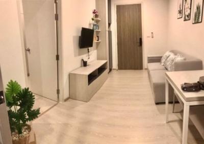 For RentCondoSamut Prakan,Samrong : Condo for rent, next to BTS Pu Chao 30 meters -Niche Mono Sukhumvit Pu Chao 35 sqm., cheapest in the project  Fully furnished