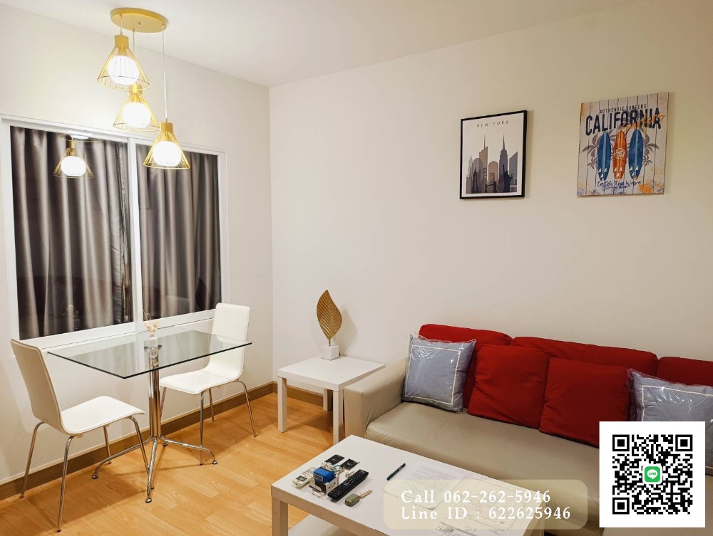 For RentCondoRatchadapisek, Huaikwang, Suttisan : For rent: Life Ratchada-Sutthisan, next to the BTS, has a bathtub, 1 bedroom, 41 sq m., complete with washing machine. New mattress with pillows
