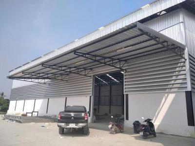 For SaleFactorySamrong, Samut Prakan : AK029 Warehouse for sale, 3 rai 50 sq m, 3 warehouses, 2,260 sq m area with workers' houses. Big Crocodile Head, Samut Prakan