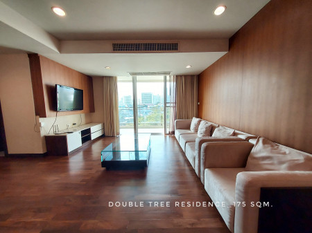 For RentCondoSukhumvit, Asoke, Thonglor : Large corner room for RENT! Ready to move in 2 bedrooms size 175 sqm. at Double Tree Residence Thonglor