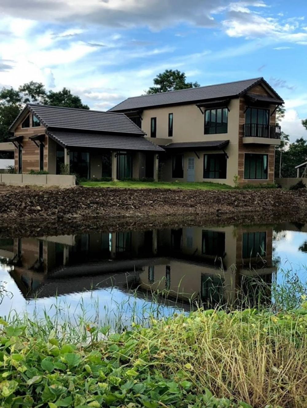 ขายบ้านเชียงใหม่ : ขายบ้านเดี่ยวใหม่# ขายพร้อมผู้เช่า เดือนละ 55,000- pool villa # 100 ตรว 4 นอน 4 น้ำ พร้อมสระว่ายน้ำ ริมเลค#ใกล้โรงเรียนนานาชาติ#ท่าวังตาล#สารภี#เชียงใหม่ ใกล้เมือง#บรรยากาศดีมาก