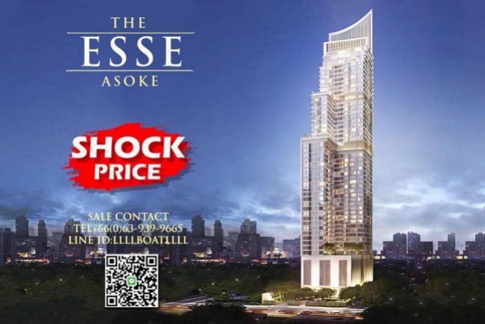 For SaleCondoSukhumvit, Asoke, Thonglor : For Sale l Penthouse Rate Item 🛁The Esse Asoke 📞 call.0639399665