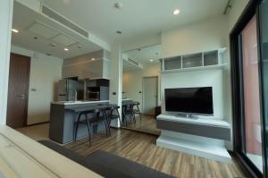 For RentCondoOnnut, Udomsuk : WY005_P WYNE BY SANSIRI **Fully furnished, ready to move in, beautiful view, high floor** Convenient transportation near BTS