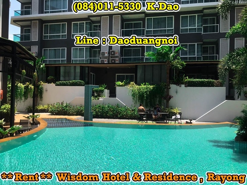 For RentCondoRayong : Luxury Room for Rent 2 Bedrooms 2 Bathrooms Wisdom Hotel & Residence 90,000 Baht Located in Rayong Downtown.