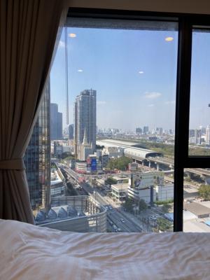 For SaleCondoRama9, Petchburi, RCA : Decided to sell 1 bedroom, 1 bedroom is not in. The whole room is decorated. This size is comfortable, clear view, comfortable for the eyes.