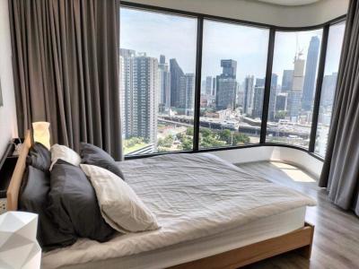 For RentCondoRama9, Petchburi, RCA : For rent, IDEO MOBI ASOKE, 2 bedrooms, decorated in the whole room, good price 34,000 baht per month