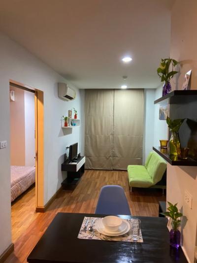 For SaleCondoKaset Nawamin,Ladplakao : 📢Sale with tenant Condo 📍Baan Navatara Kaset Nawamin, size 45 Sqm. 1 bedroom, 1 bathroom, 1st floor fully furnished
