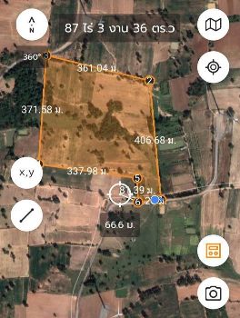 For SaleLandChaiyaphum : Land for sale, cheap price, Watabaek Subdistrict, Thep Sathit District, Chaiyaphum 87 rai 3 ngan 36 sq.wa.