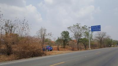 For SaleLandLop Buri : Land for sale in a plot of land next to the highway, Manao Wan, Lopburi.