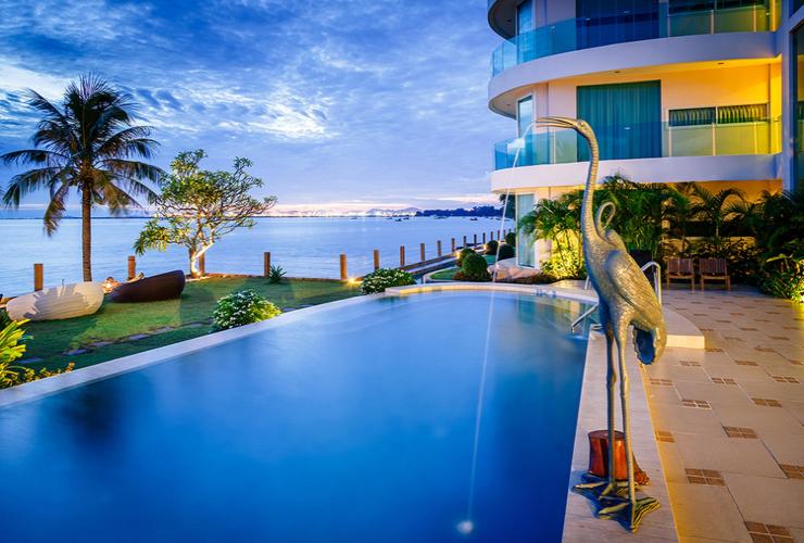 For SaleCondoPattaya, Bangsaen, Chonburi : Luxury condo, next to the beach, private, most romantic, PARADISE OCEAN VIEW PATTAYA, the most beautiful, excellent location, urgent!!!