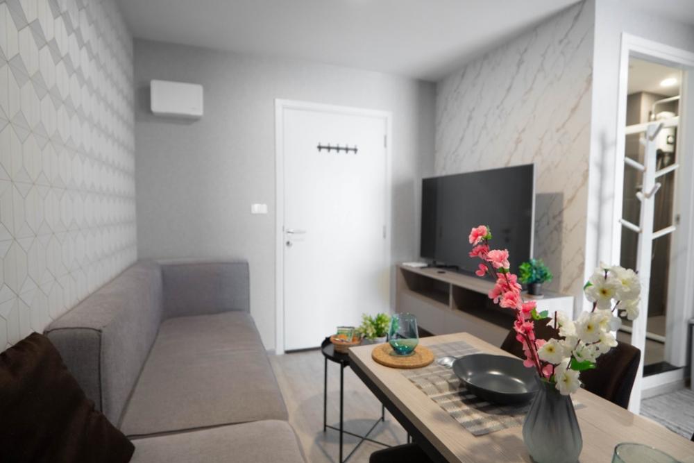 For SaleCondoKasetsart, Ratchayothin : Resort style condo for sale! Elio del moss (Ellio Del Moss) Phaholyothin 34, Building D, 8th floor, 1 bed plus 34.9 sq.m., price 3,350,000 baht, fully furnished, pool view.