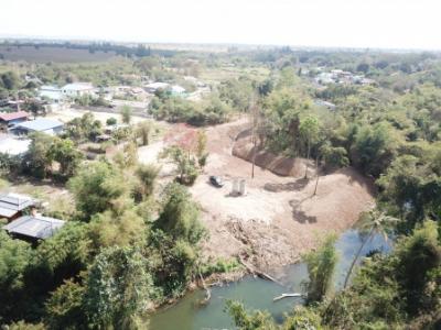 For SaleLandPak Chong KhaoYai : Land for sale in Khao Yai, Nong Sarai Subdistrict, Pak Chong District, 2.5 rai next to a canal with water flowing through the year.