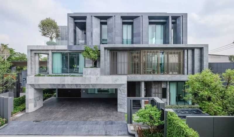For SaleHouseYothinpattana,CDC : House for sale, Bukan Yothin Pattana, large house, Type XXL, 5 bedrooms, 7 bathrooms, luxury 3-storey detached house in Soi Yothin Pattana 3, near CDC, near Ramintra Expressway. With private pool and elevator 096-919-6395 Line ID : sasiplay