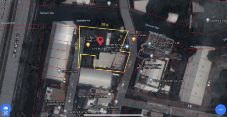 For SaleLandRatchadapisek, Huaikwang, Suttisan : Land for sale, Rama 9 Road, Soi Rama 9 Hospital, 237 square meters, frontage of land 18 meters, road width 8 meters, suitable for condos, offices, hotels