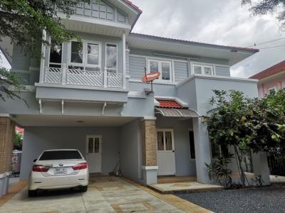 For RentHouseLadkrabang, Suwannaphum Airport : 2 storey detached house for rent, luxury design, European style ⭐ Village Perfect Place Perfect Place Wongwaen-Ramkhamhaeng (Ramkhamhaeng 164 - Romklao House 64)