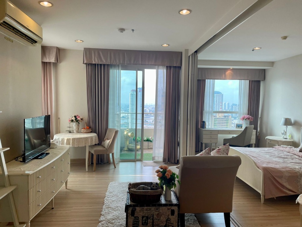 For RentCondoWongwianyai, Charoennakor : For rent, The Lighthouse, Charoen Nakhon 14, 29th floor, size 48 sq.m., 1 bedroom, 1 bathroom, fully furnished, ready to move in, 19,000.-/month