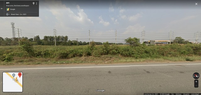 For SaleLandSuphan Buri : Land for sale on Asia Road, Bang Dua Subdistrict, Bang Pahan District, Ayutthaya