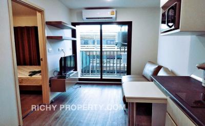 For RentCondoPattanakan, Srinakarin : (For Rent) Rich Park Triple Station / 1 bedroom, 1 bathroom (furnished, ready to move in) *Free Internet Wifi*