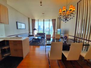 For RentCondoSathorn, Narathiwat : Condo for rent, The Sukhothai Residences, Sathorn, decorated with beautiful furniture - luxury unit with stunning open views