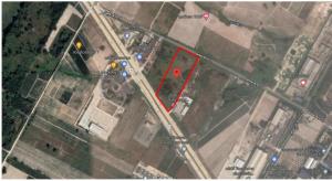 For RentLandRayong : Land for rent in Nikhom Phatthana, Rayong, next to the main road, Highway 36