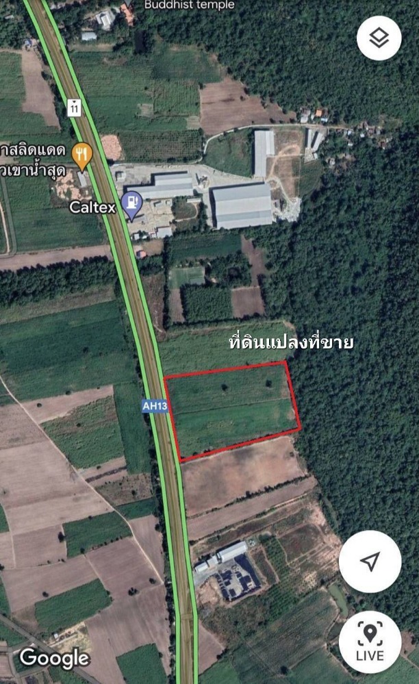 For SaleLandPhitsanulok : Land for sale, Phrom Phiram, Phitsanulok, 31 rai, land on the main road of Asia - Denchai, price 41 million baht.