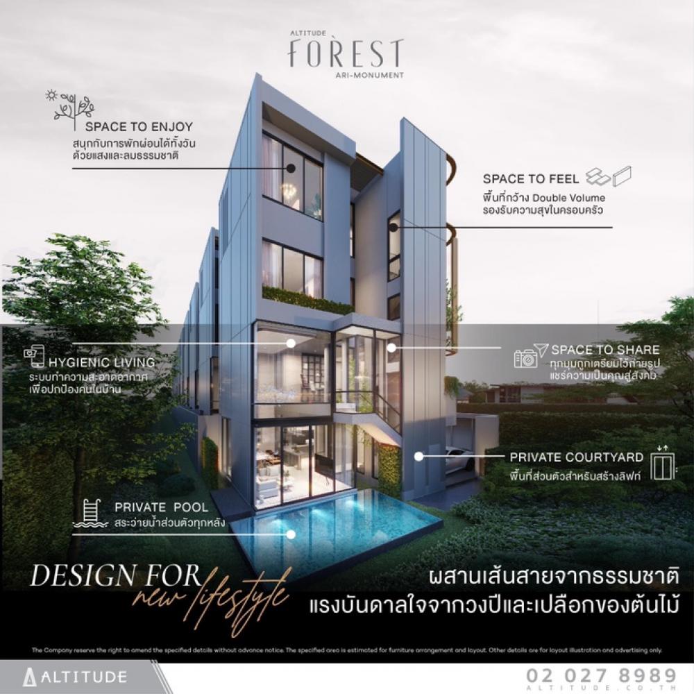 For SaleHouseAri,Anusaowaree : Altitude Forest Ari-Monument, only 10 units on Ari location