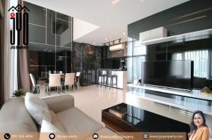 For RentCondoSukhumvit, Asoke, Thonglor : JY-R0238-For Rent The Crest Sukhumvit 34 Super Luxury Class Condo , 86sq.m., 1 Bed 2 Bath Duplex, 14-15th floor, Near BTS Thong Lor 150 m