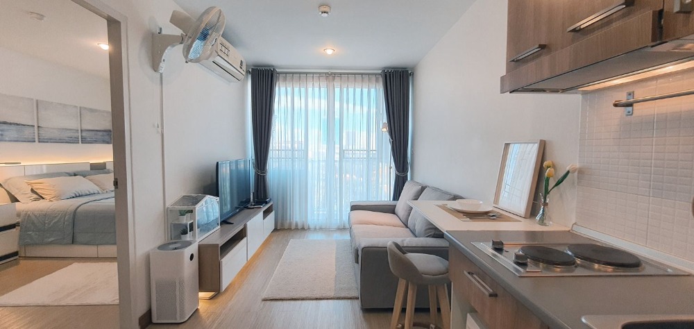 For SaleCondoOnnut, Udomsuk : M4155-Condo for sale, Town, Sukhumvit 71, near BTS Phra Khanong, has a washing machine, fully furnished. ready to move in