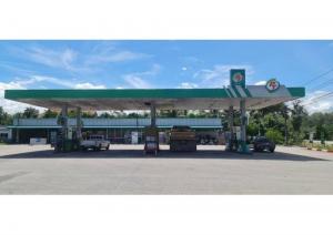 For SaleOfficeHatyai Songkhla : Hot sale, gas station business, PT. Khuan Lang Subdistrict, Hat Yai District, on the way to Rattaphum, for sale with land + building can continue the business