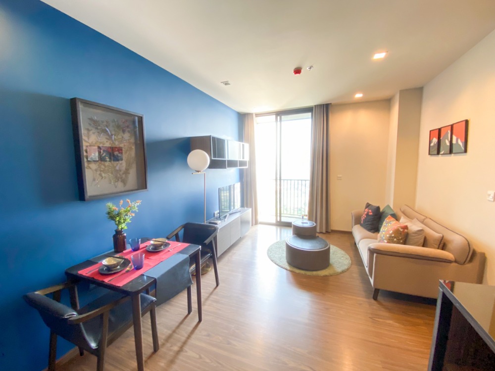 For RentCondoOnnut, Udomsuk : For urgent rent, The Line Sukhumvit 71, 1 bedroom, 43.17 sq m., 24+ floor, north side, clear view, fully furnished, ready to move in. Only 23,000 baht / month.