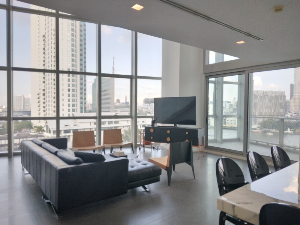 For SaleCondoWongwianyai, Charoennakor : THE RIVER: For Sale 3bedroom Duplex  4bathroom 231sqm 62mb rainy 081-889-5470