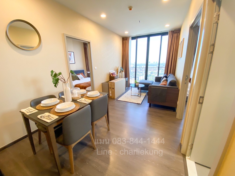 For SaleCondoSukhumvit, Asoke, Thonglor : 🔥Oka Haus🔥2 bedrooms, 2 bathrooms, 49.54 sq m, 27th floor, river view, fully furnished, original specification, closed kitchen 🔥 only 8.25 million!