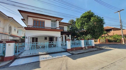 For SaleHousePathum Thani,Rangsit, Thammasat : PH_01064 House for sale, Passorn Village 1, Rangsit Khlong 3, Khlong 3 detached house, Passorn Single-family house, Rangsit-Nakhon Nayok, Khlong 3 # Single house behind the corner