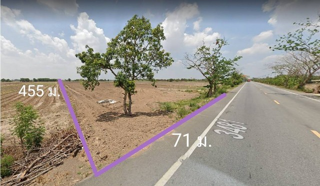 For RentLandChachoengsao : Land for rent in the EEC area, area 23 rai, wide front, good location, Bang Nam Priao District, Chachoengsao.