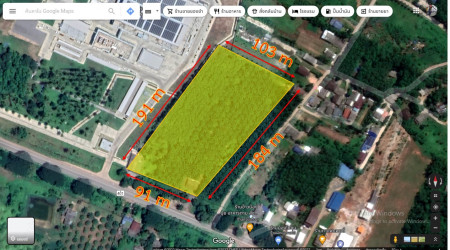 For SaleLandKoh Samui, Surat Thani : Land for sale, on the main road, Surat Thani, Phunphin, Khao Hua Kwai, area 11 rai 1 ngan 63 sq. wa, near the city