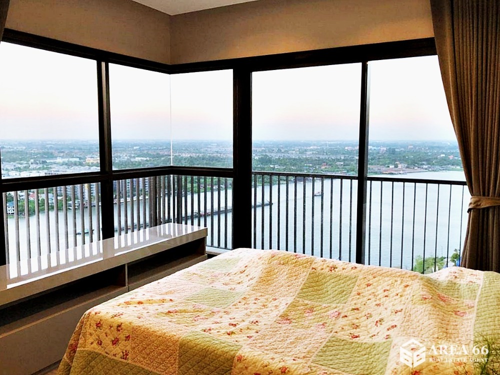For SaleCondoRattanathibet, Sanambinna : For Sale The Politan Rive Nearby MRT Phra Nang Klao Bridge