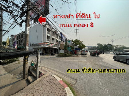 For SaleLandPathum Thani,Rangsit, Thammasat : Land for sale on Khlong 8 Road, Pathum Thani, beautiful plot, area 6 rai